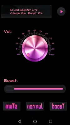 Sound Booster Lite android App screenshot 1